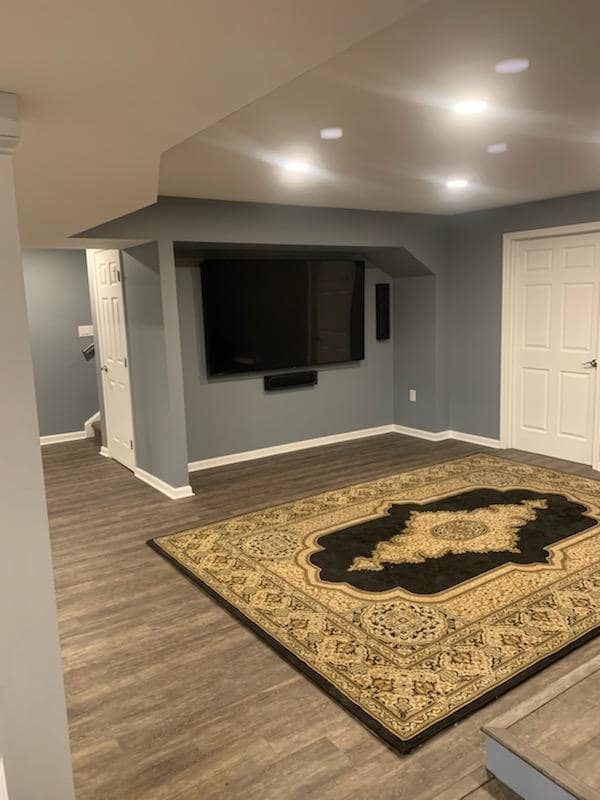 Accessible Home Builders Finished Basement